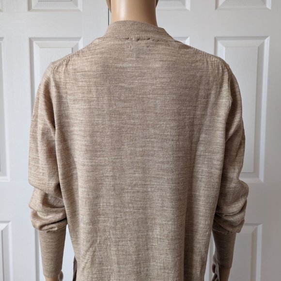 Badgley Mischka 100% Merino Wool Crew Neck Knit Sweater Size L - Picture 8 of 11